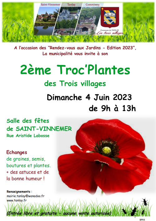 Troc'plantes - Commune de Tanlay