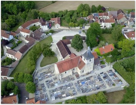 Vue aérienne - Commune de Tanlay