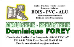 Menuiserie FOREY - Commune de Tanlay